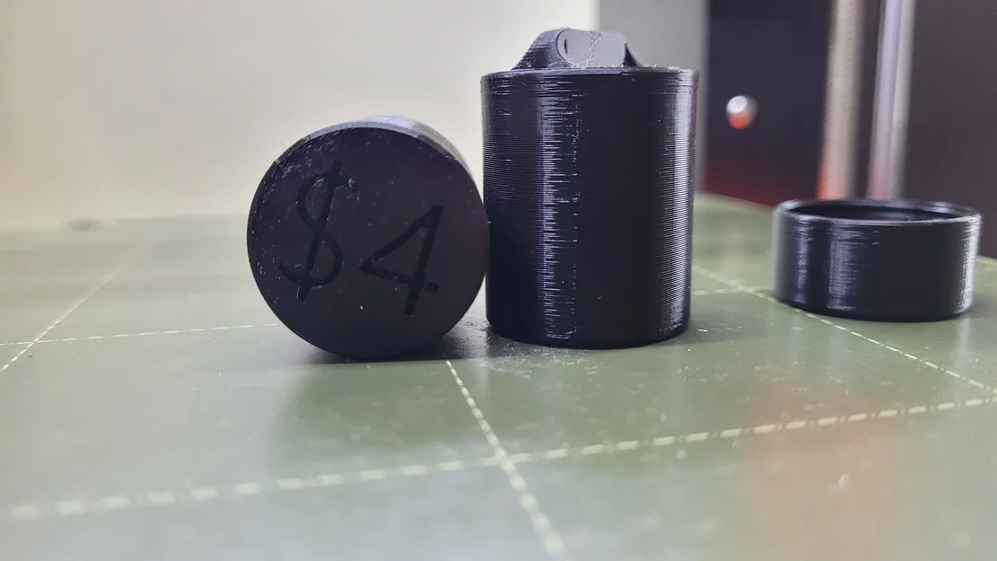 Hộp ống trụ đựng xu Quarter (Canister for Quarters) - Image 2