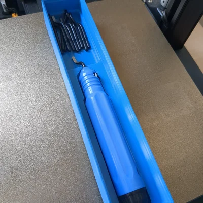 Khay Gridfinity xếp chồng cho deburring tool và lưỡi dao (5x1)