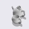 Ấm trà xịt nước kèm ly (Water spraying Teapot with cups) - Thumbnail 4