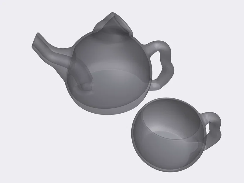 Ấm trà xịt nước kèm ly (Water spraying Teapot with cups) - Image 6