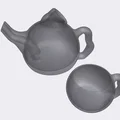 Ấm trà xịt nước kèm ly (Water spraying Teapot with cups) - Thumbnail 6