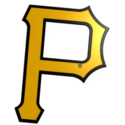 Mô hình in 3D logo chữ P của đội bóng Pittsburgh Pirates