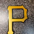Mô hình in 3D logo chữ P của đội bóng Pittsburgh Pirates - Thumbnail 2