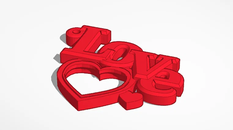Móc khóa khung ảnh Love - Món quà Valentine 3D ấn tượng - Image 2
