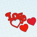 Móc khóa khung ảnh Love - Món quà Valentine 3D ấn tượng - Thumbnail 3