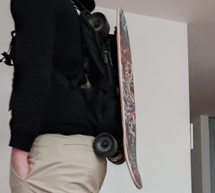 Móc treo balo để mang skateboard - Image 3
