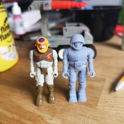 Mô hình in 3D nhân vật phi công STARCOM M-6: Capt. Rick Ruffing