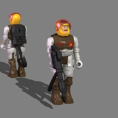 Mô hình in 3D nhân vật phi công STARCOM M-6: Capt. Rick Ruffing