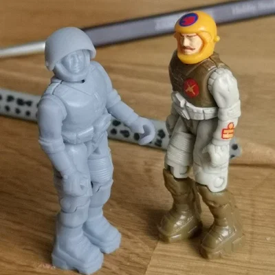 Mô hình in 3D nhân vật phi công STARCOM M-6: Capt. Rick Ruffing