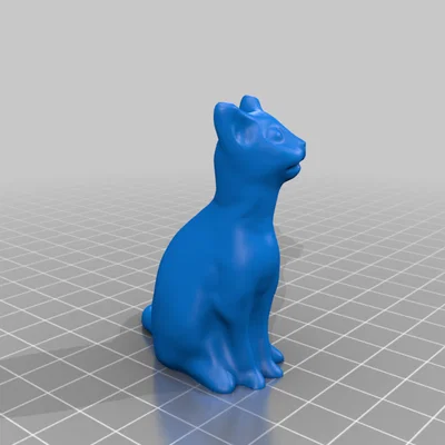 Mô hình chú mèo 3D dễ thương (Adorable Cat) - File in 3D chất lượng