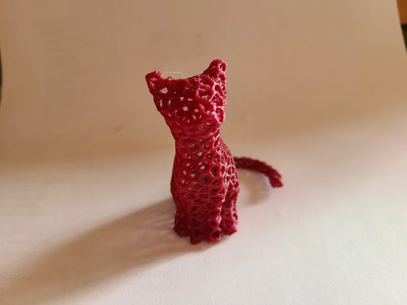 Mô hình mèo Voronoi đáng yêu - Phụ kiện trang trí in 3D độc đáo - Image 4