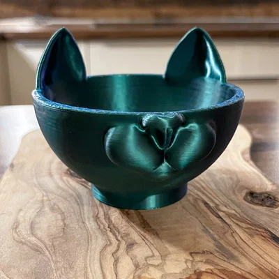 Tô đựng đồ hình mèo 3D siêu dễ thương cho tín đồ yêu mèo