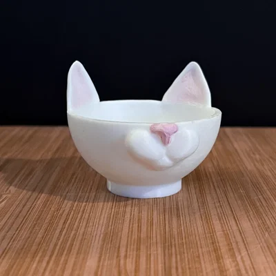 Tô đựng đồ hình mèo 3D siêu dễ thương cho tín đồ yêu mèo