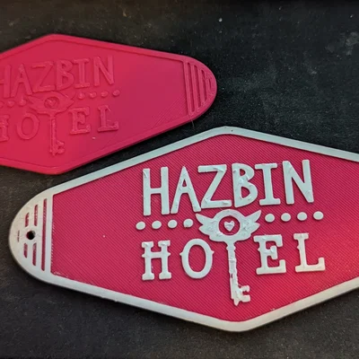 Móc khóa Hazbin Hotel - Thiết kế Motel cổ điển in 3D đẹp mắt