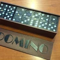 Bộ cờ Domino cổ điển in 3D kèm hộp đựng sang trọng - Thumbnail 1