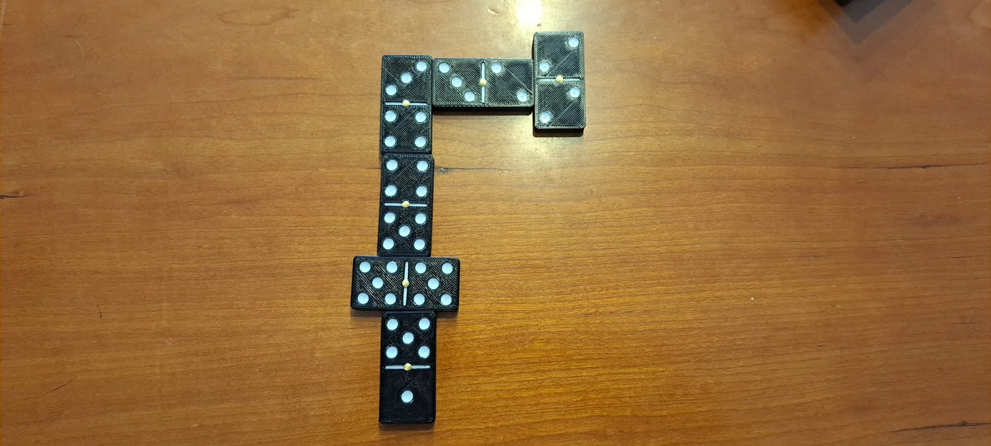 Bộ cờ Domino cổ điển in 3D kèm hộp đựng sang trọng - Image 2
