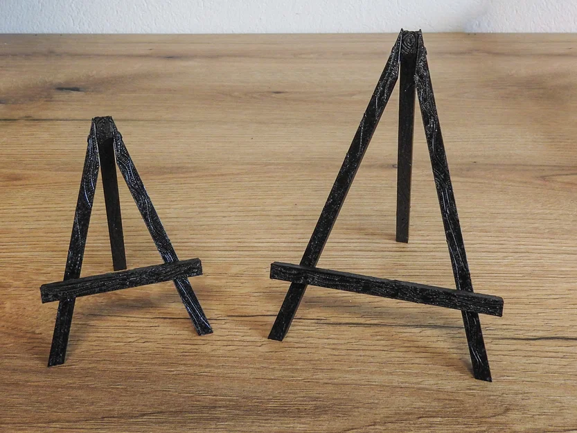 Giá đỡ tranh mini (Mini Easel) in 3D vân gỗ decor độc đáo - Image 3