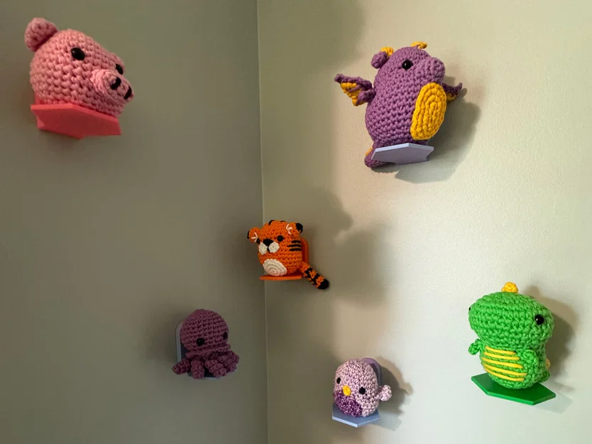 Giá treo tường cho Woobles amigurumi (wall hanging stand) - Image 1