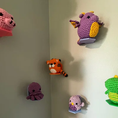 Giá treo tường cho Woobles amigurumi (wall hanging stand)