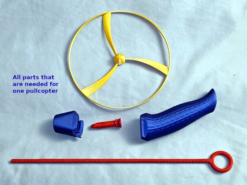 Pullcopter “Way over-engineered pullcopter v3” lắp ráp snap-fit - Image 7
