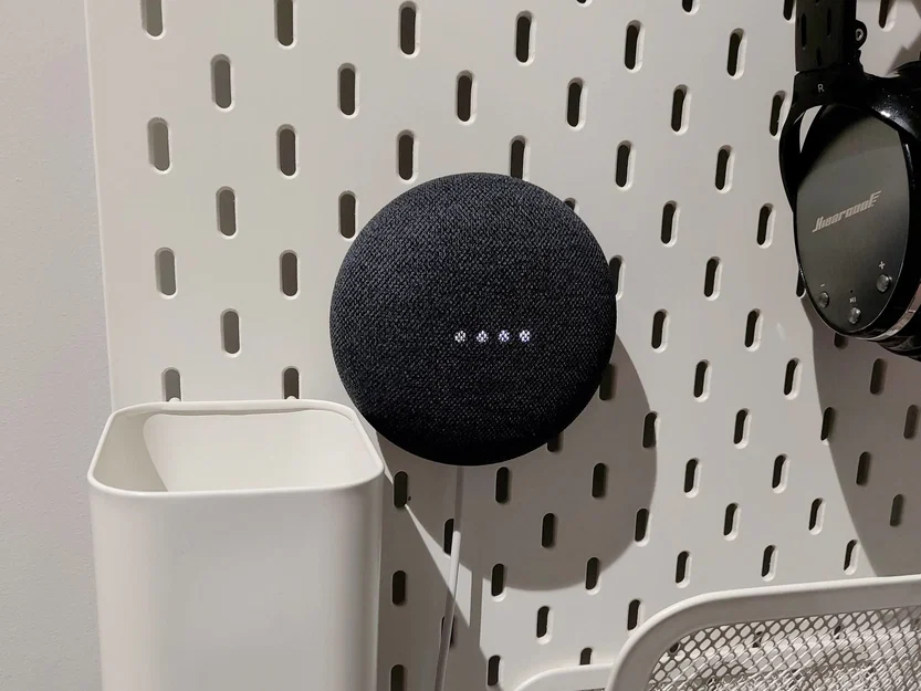 Ngàm gắn Google Nest mini (Gen 2) cho bảng IKEA Skadis - Image 1