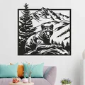 Mẫu tranh treo tường 3D Wild - Thiết kế núi rừng và báo hoang dã - Thumbnail 1