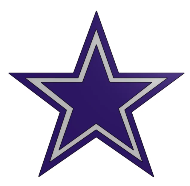 Mô hình logo Dallas Cowboys 3D đa lớp cực đẹp - Image 1