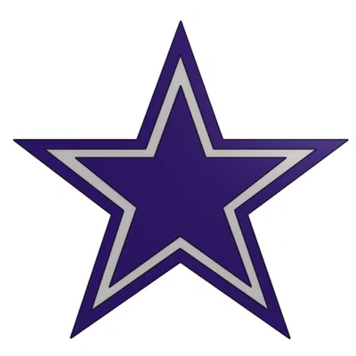 Mô hình logo Dallas Cowboys 3D đa lớp cực đẹp
