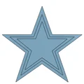Mô hình logo Dallas Cowboys 3D đa lớp cực đẹp - Thumbnail 2