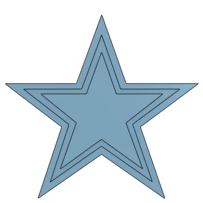 Mô hình logo Dallas Cowboys 3D đa lớp cực đẹp