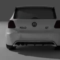 VW Polo Blue GT – mẫu 3D hạ gầm, thêm splitter & diffuser - Thumbnail 2