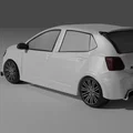 VW Polo Blue GT – mẫu 3D hạ gầm, thêm splitter & diffuser - Thumbnail 3