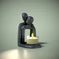 Khay Đựng Nến Hình Cặp Đôi Tối Giản Cho Không Gian Gia Đình - Thumbnail 6