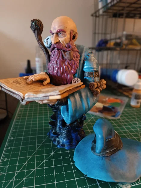 Mô hình tượng bán thân Druid (Pháp sư) ấn tượng cho người yêu thích 3D - Image 2
