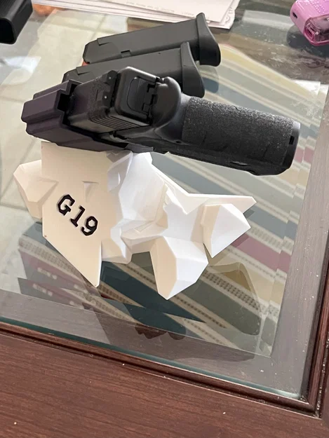 Đế giữ súng Glock 19 thiết kế hình đá độc đáo cho đầu giường - Image 3