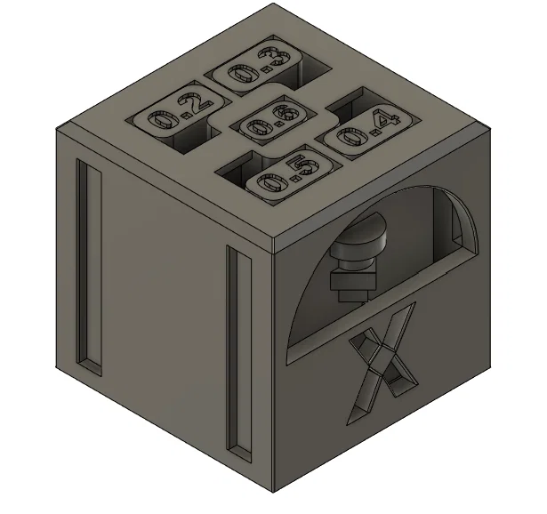 Torture Calibration Cube – Khối Test Hiệu Chuẩn 30x30x30mm - Image 1