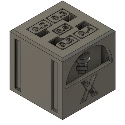 Torture Calibration Cube – Khối Test Hiệu Chuẩn 30x30x30mm