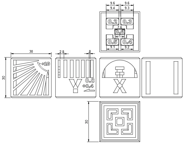 Torture Calibration Cube – Khối Test Hiệu Chuẩn 30x30x30mm - Image 2