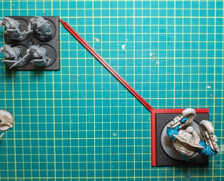 Dụng cụ canh line of sight cho wargaming (Conquest/Warhammer) – kẻ 45° - Image 1
