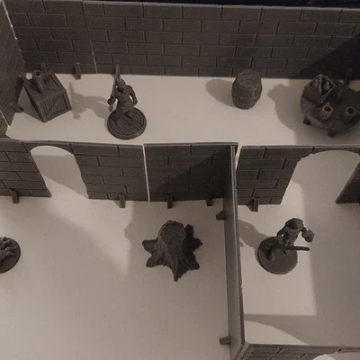 Bộ Mô Hình Lâu Đài Trung Cổ D&D (D&D Medieval Castle Set) In 3D
