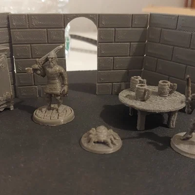Bộ Mô Hình Lâu Đài Trung Cổ D&D (D&D Medieval Castle Set) In 3D