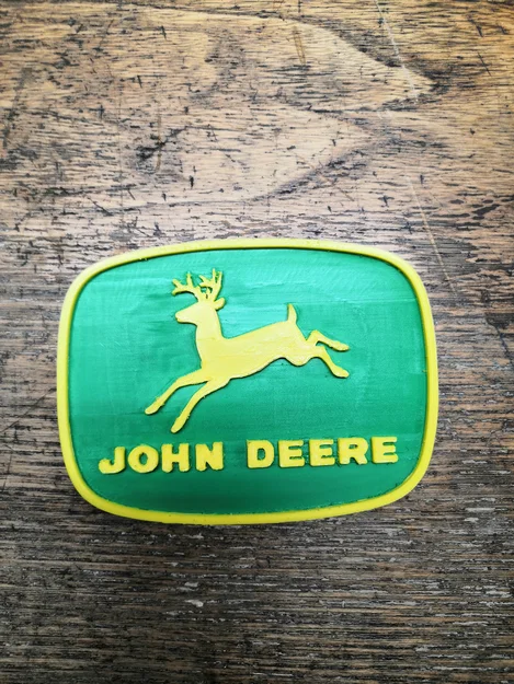 Mô hình logo John Deere 3D trang trí độc đáo - Image 1