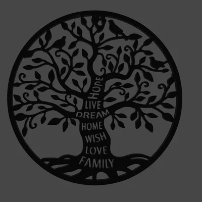 Mô hình treo tường Cây Sự Sống (Tree of Life) trang trí nhà cửa