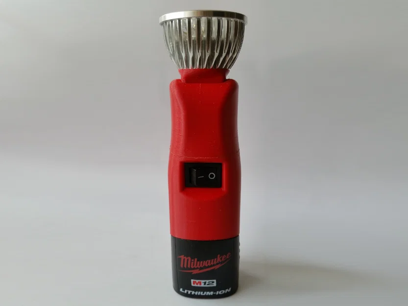 Đèn pin Milwaukee M12 đầu chỉnh góc (dùng bóng LED MR16) - Image 4