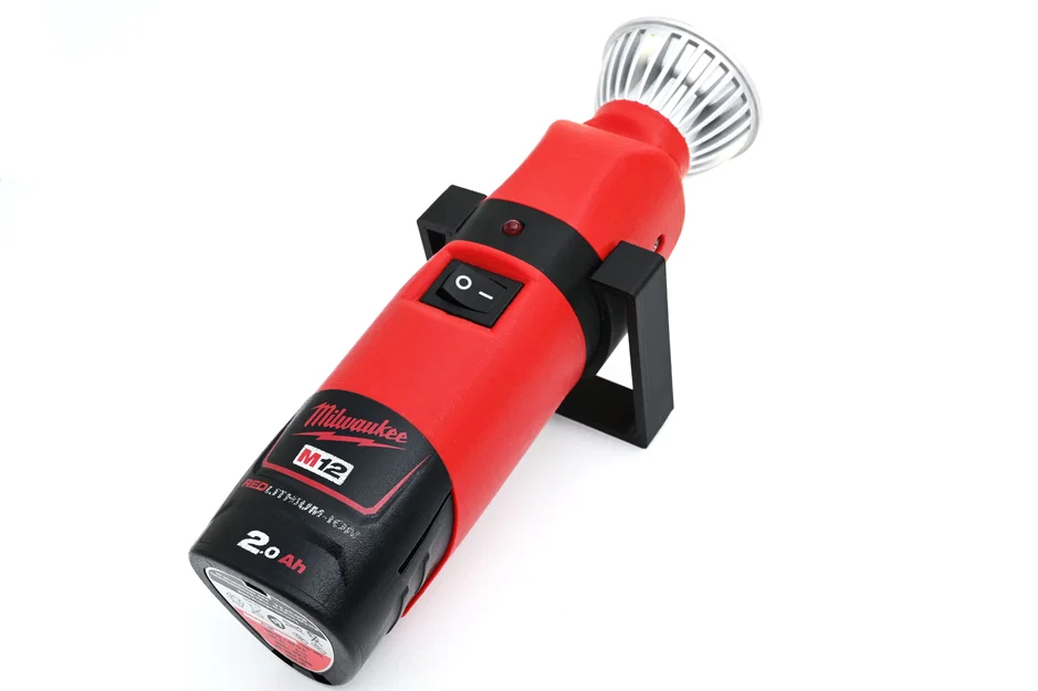 Đèn pin Milwaukee M12 đầu xoay, có báo pin yếu - Image 1