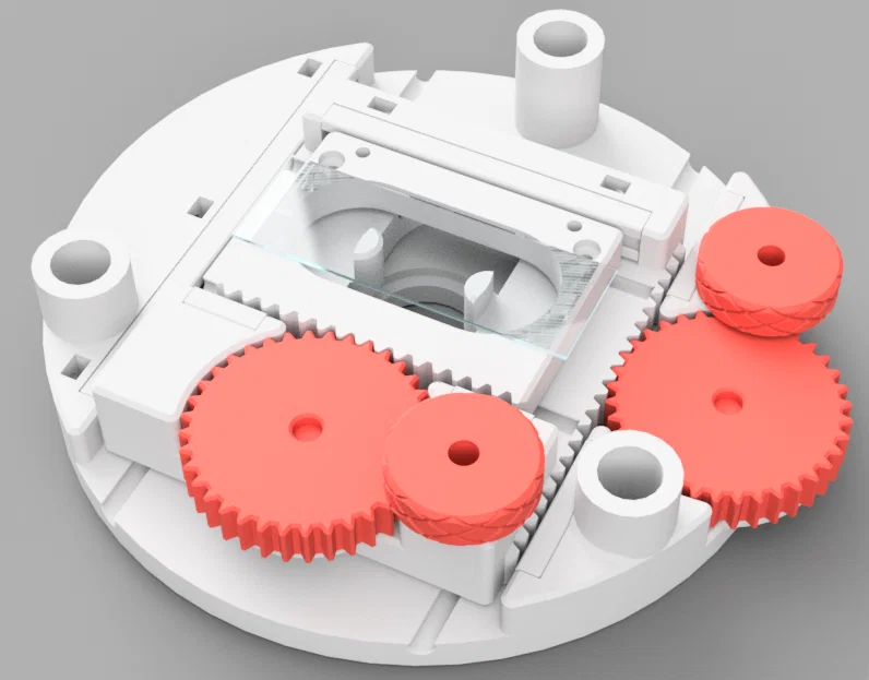 Module bàn mẫu rack and pinion cho kính hiển vi Galileo - Image 1