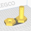 Bộ ốc vít M20 test ren: Mô hình in 3D kiểm tra độ chính xác - Thumbnail 2