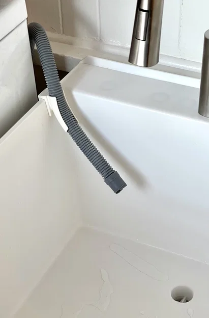 Kẹp bồn rửa utility cho ống xả máy giặt - Image 3