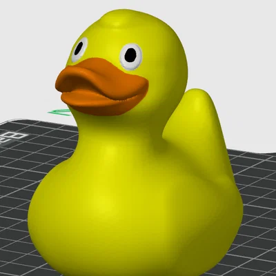 Mô hình chú vịt vàng (Rubber Ducky) in 3D đa màu sắc siêu dễ thương