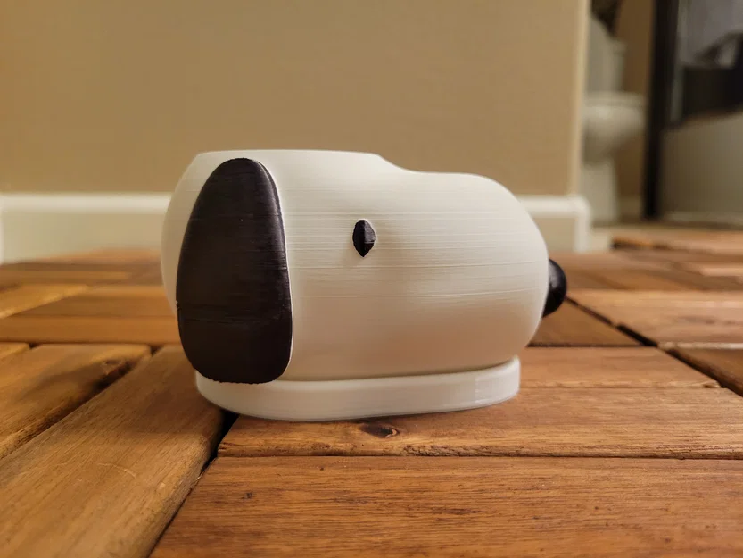Chậu cây Snoopy (Snoopy Planter Pot) in 3D cho sen đá và cây để bàn - Image 2